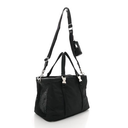 Prada Re-Nylon Saffiano Pet Bag Black 4 of 10