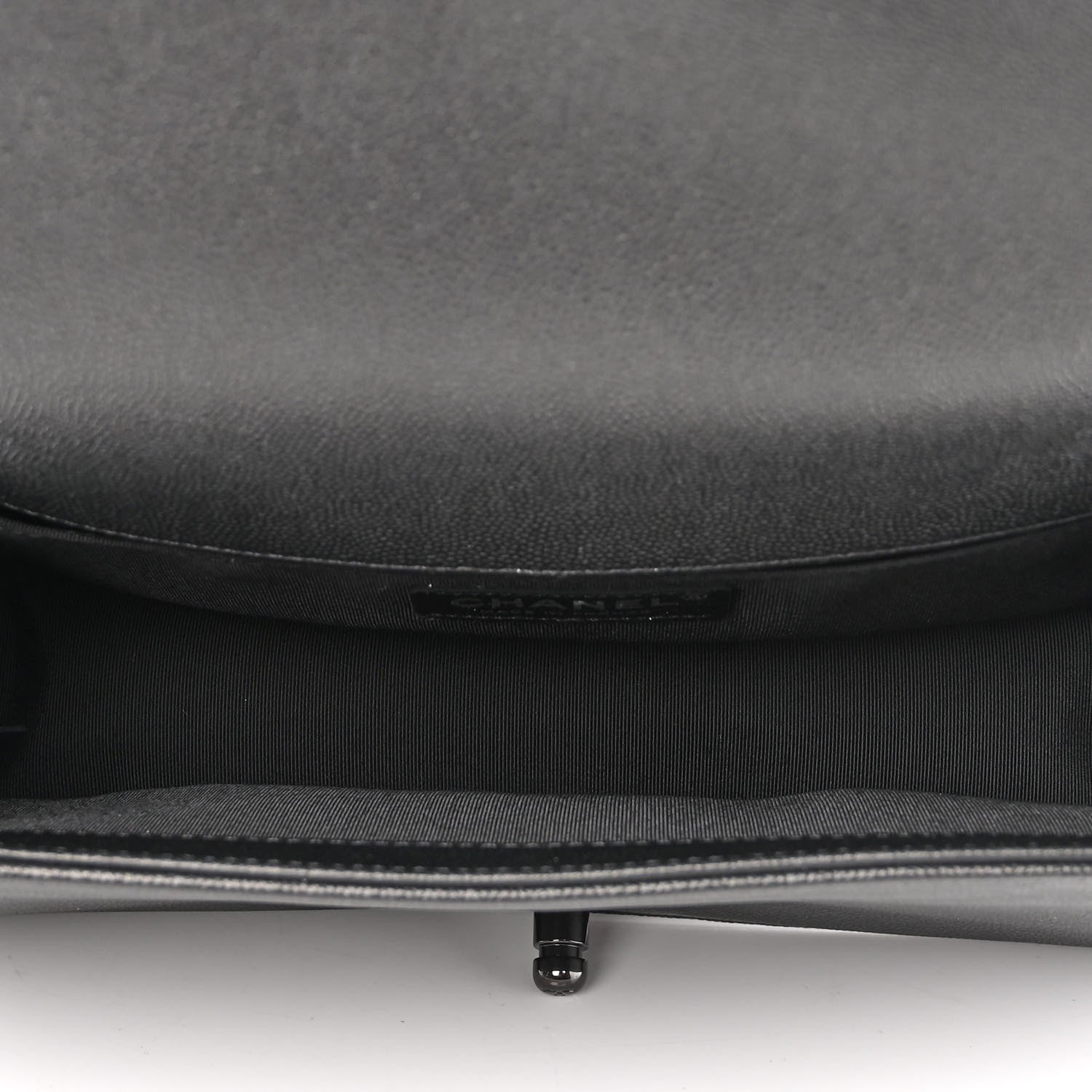 Chanel Caviar Quilted Medium Boy Flap So Black 5 of 10