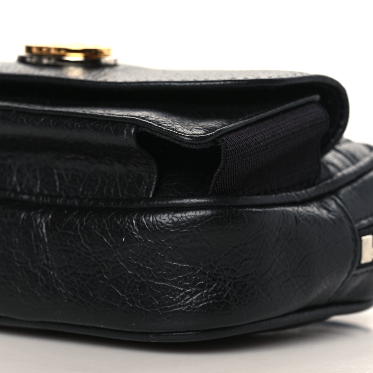 Fluffy Calfskin Mini Morpheus Belt Bag 70 28 Black