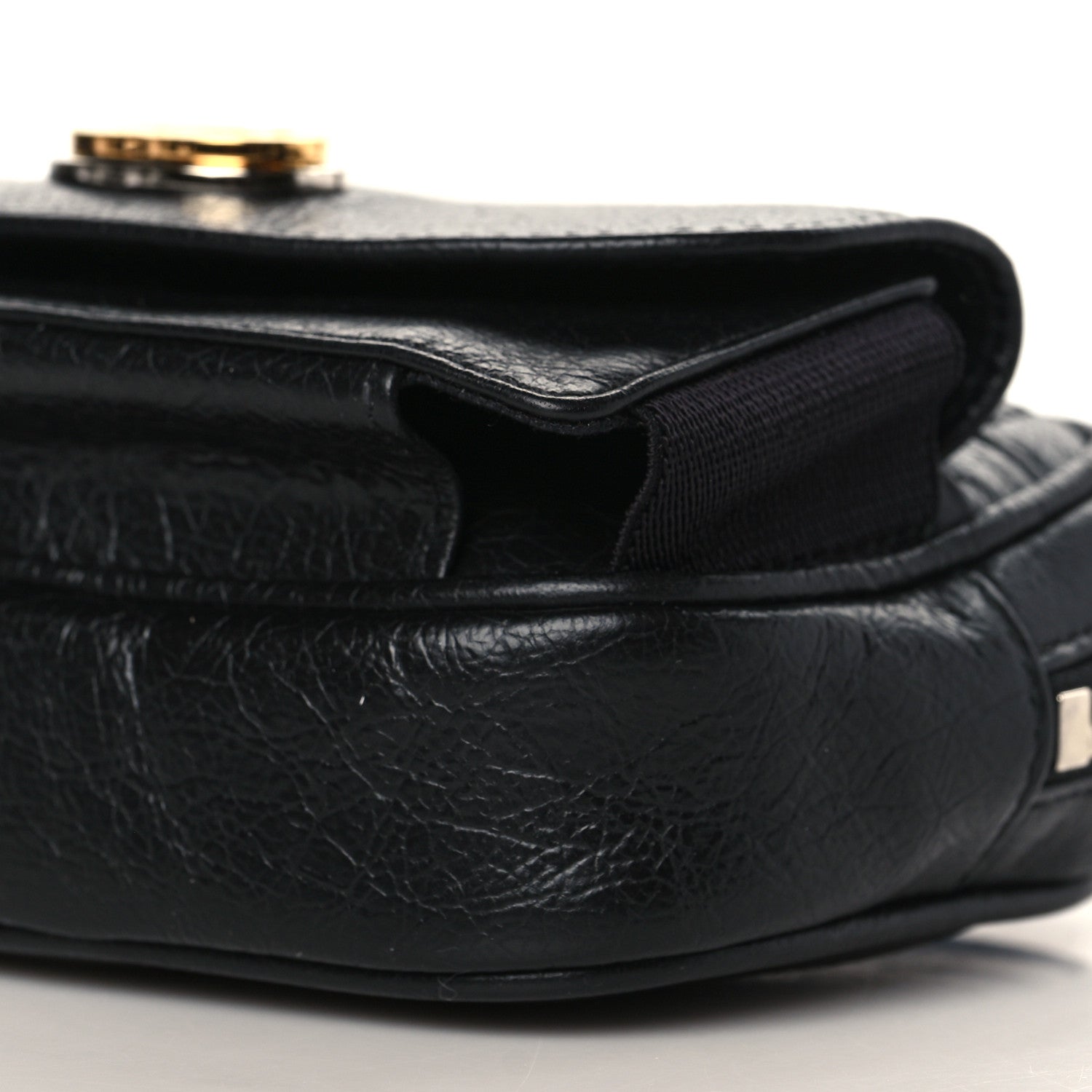 Gucci Fluffy Calfskin Mini Morpheus Belt Bag 70 28 Black 9 of 10