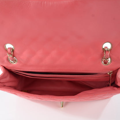 Chanel Lambskin Quilted Valentine Charms Medium Single Flap Pink 5 of 9