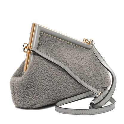 Fendi Shearling Small Fendi First Ghiaccio Oro Soft 3 of 10