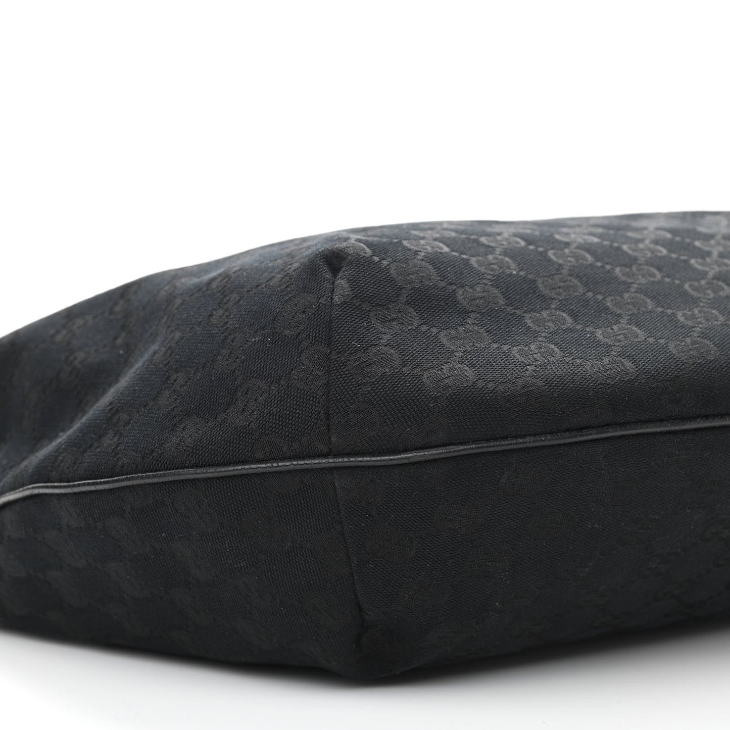 Monogram Web Medium Half Moon Hobo Black