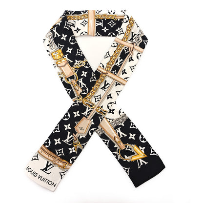 Louis Vuitton Silk Monogram Confidential Bandeau Black 1 of 4