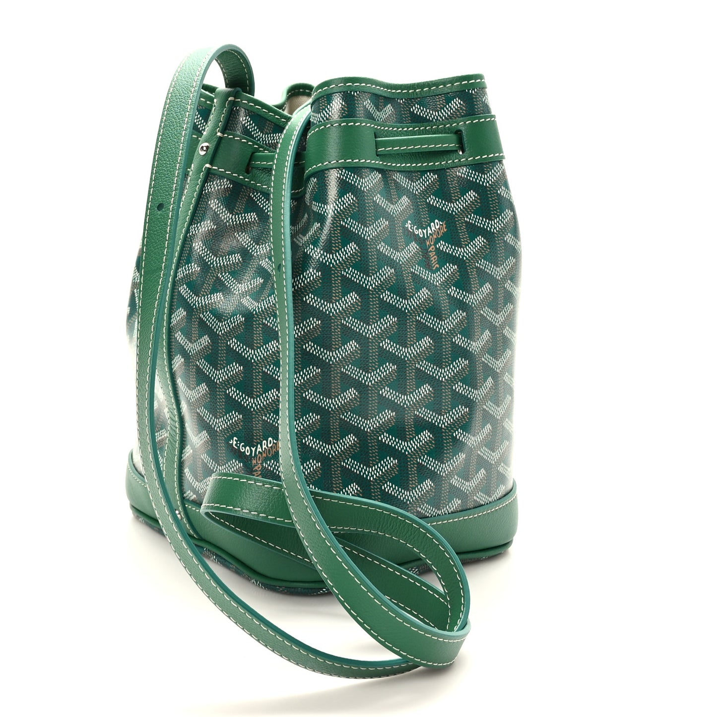 Goyardine Petit Flot Bucket Bag PM Green