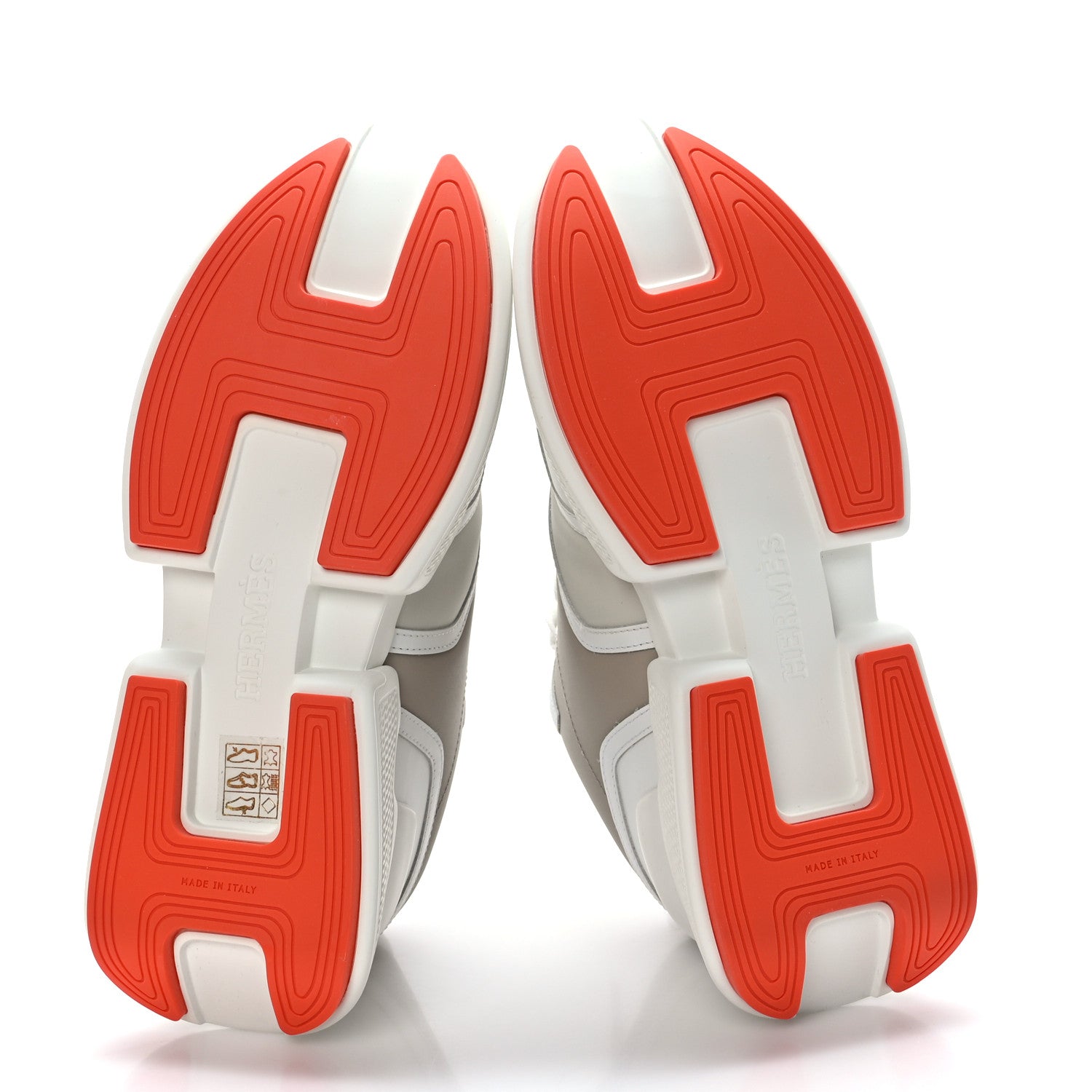 Hermes Calfskin Womens Giga Sneakers 37 Multicolor White Gomma 5 of 9