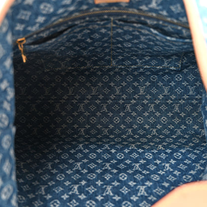 Louis Vuitton Monogram Denim CarryAll MM Blue 6 of 10