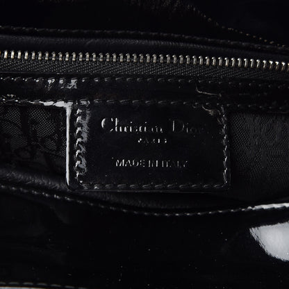 Christian Dior Patent Cannage Large Lady Dior Black 6 of 15