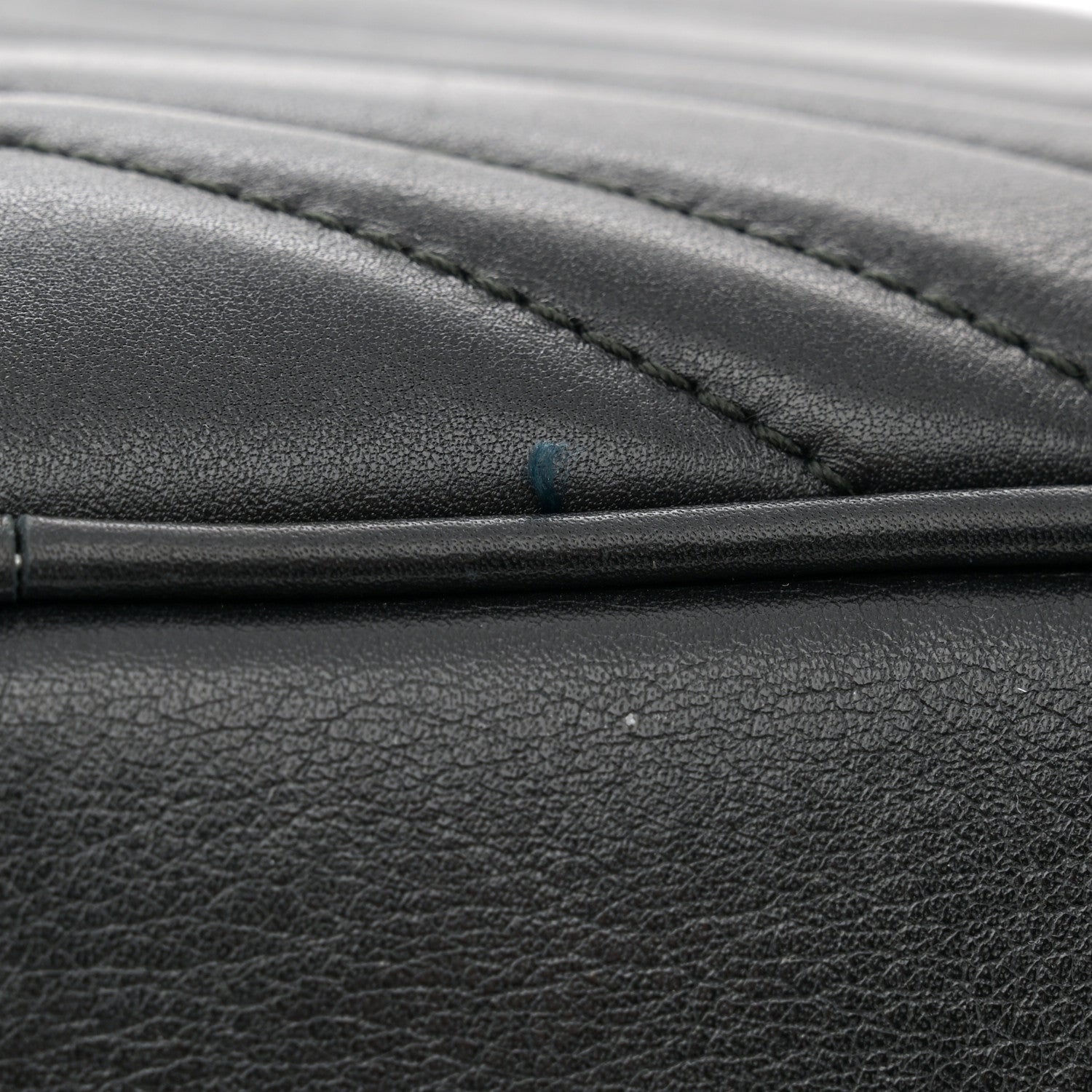 Gucci Calfskin Matelasse Medium GG Marmont Chain Shoulder Bag Black 15 of 16