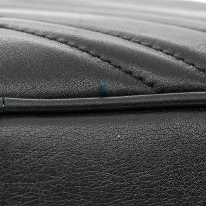 Gucci Calfskin Matelasse Medium GG Marmont Chain Shoulder Bag Black 15 of 16