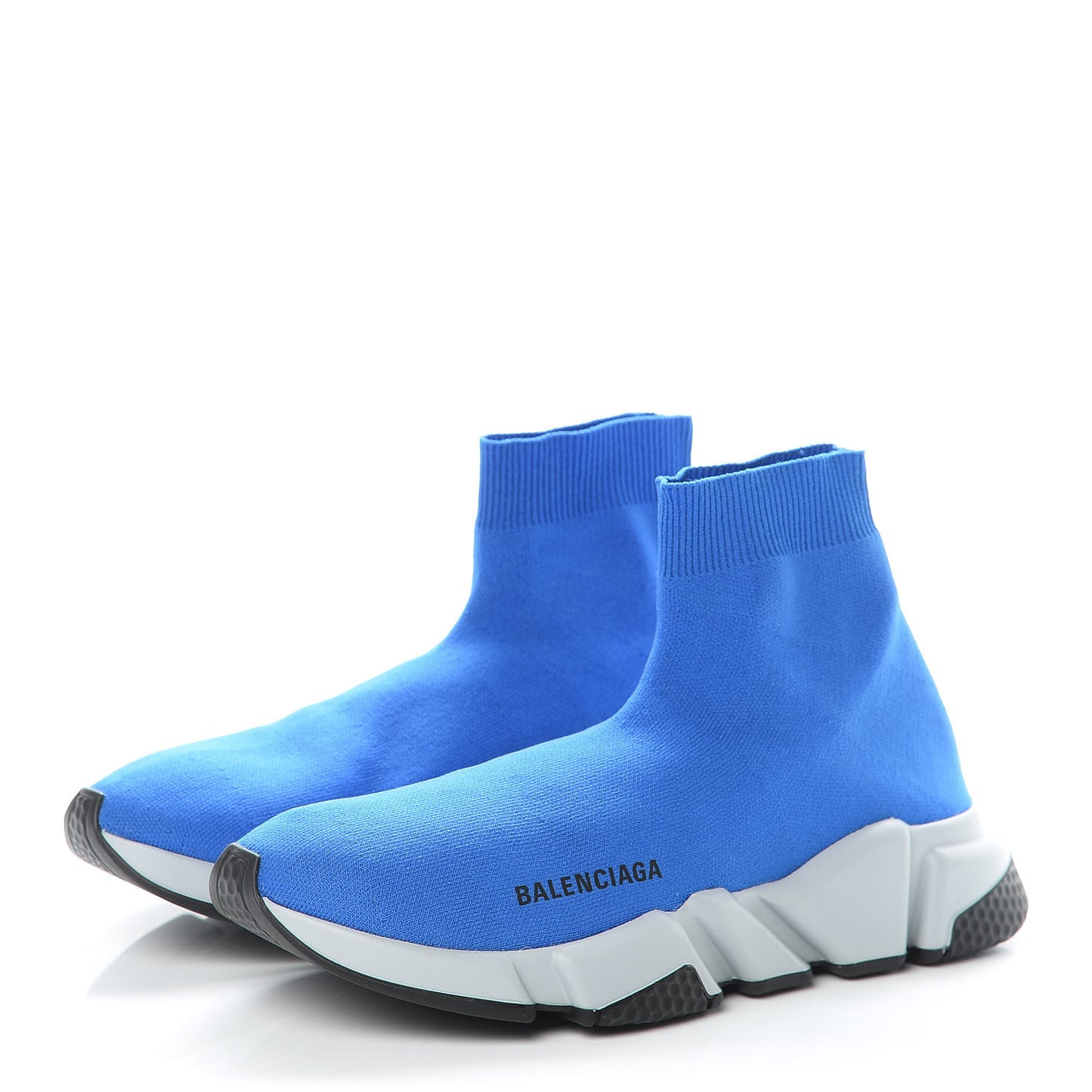 Neoprene Knit Mens Speed Sneakers 39 Bleu
