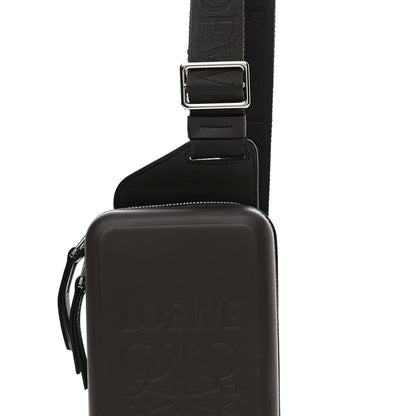 Loewe Calfskin Molded Sling Crossbody Bag Dark Grey 8 of 13