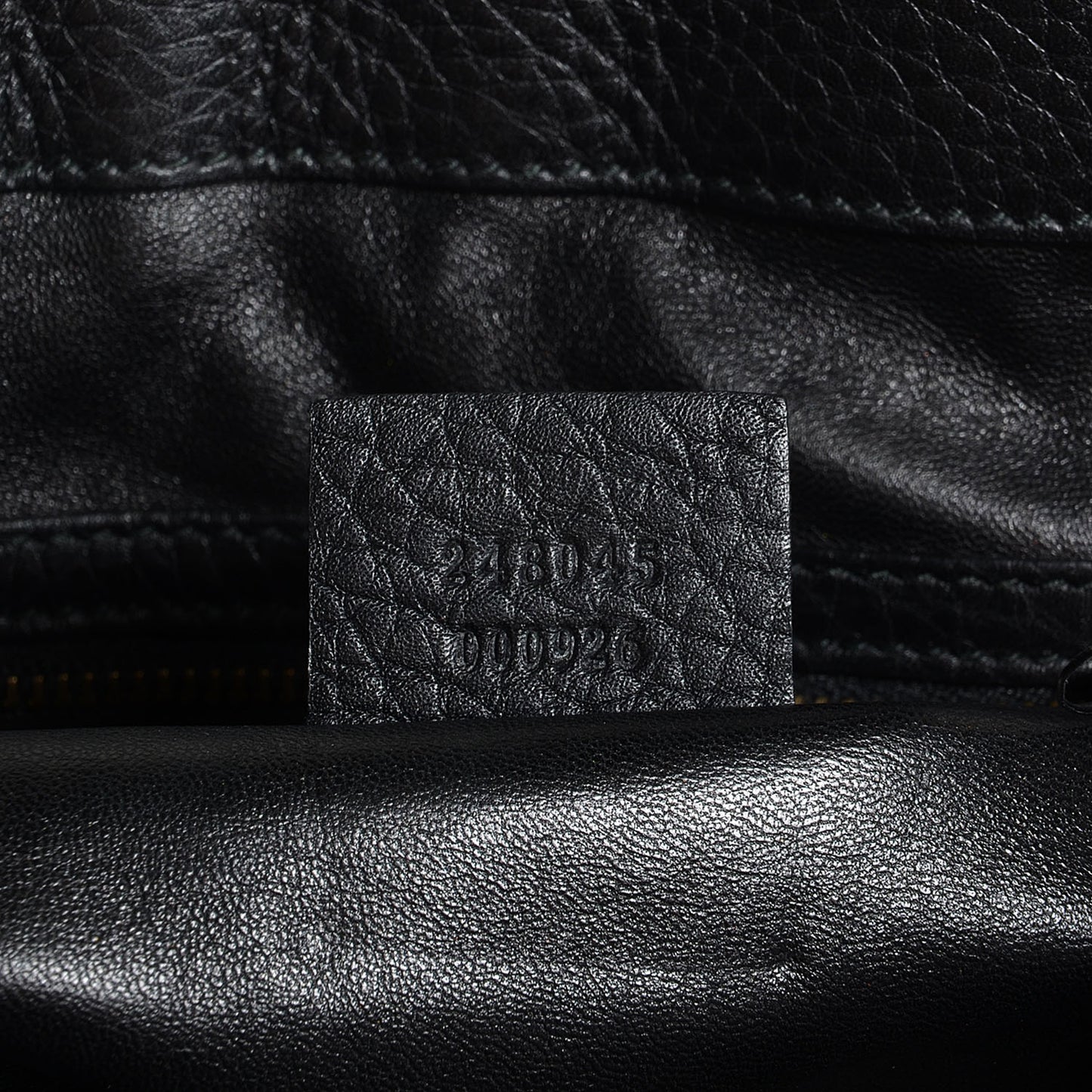 Snakeskin G Square Medium Shoulder Bag Black