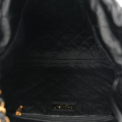 Chanel Shiny Calfskin Quilted Chanel 22 Black 6 of 11
