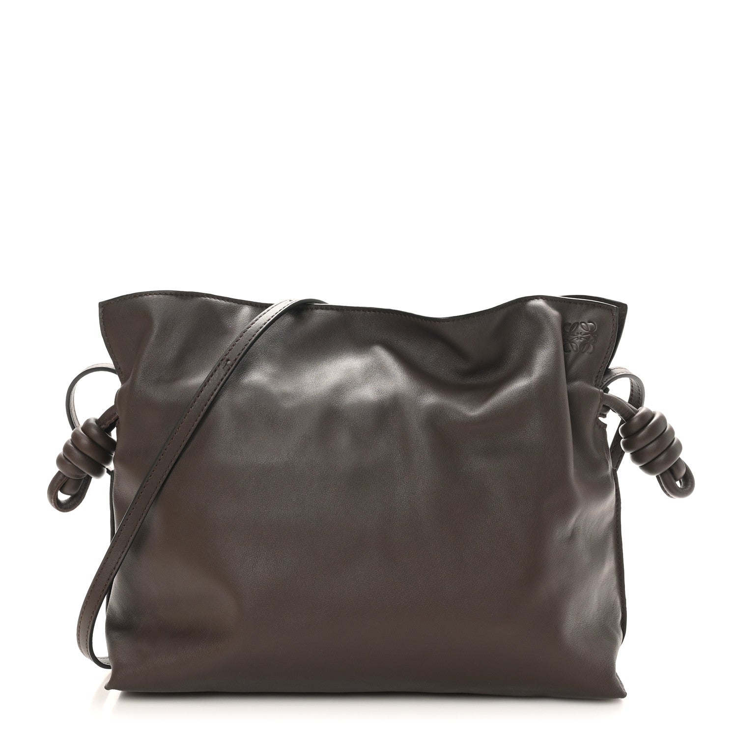 Loewe Nappa Medium Flamenco Knot Bag Chocolate 1 of 8