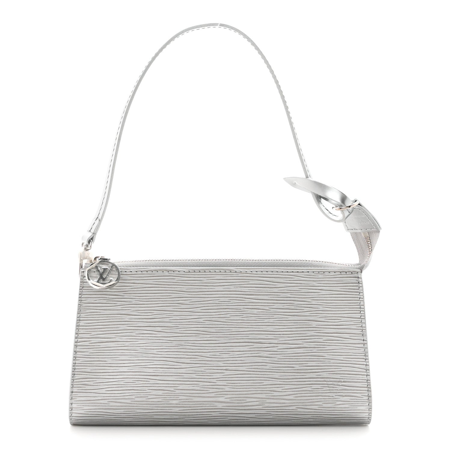 Louis Vuitton Epi Pochette Accessories Metallic Silver 1 of 8