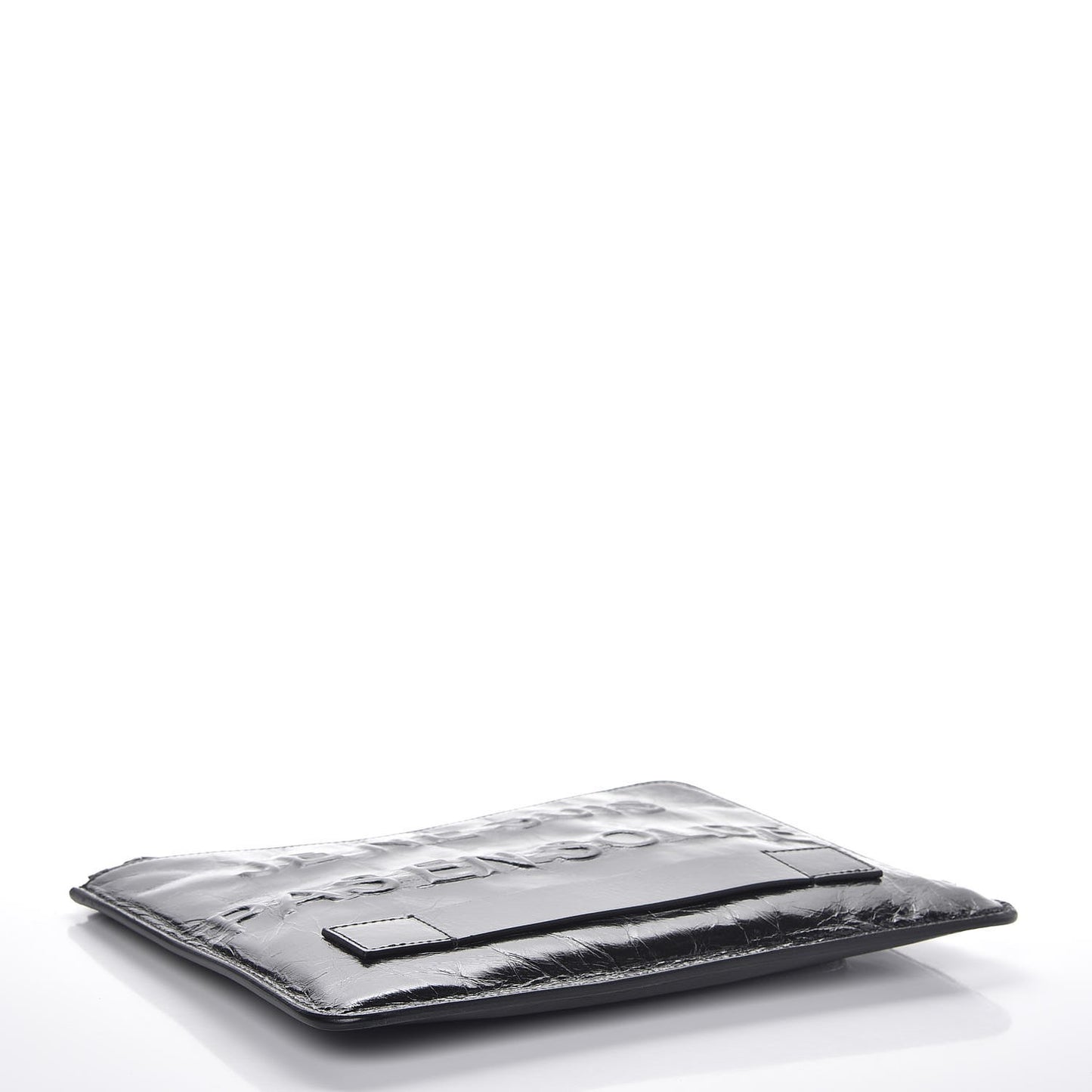 Calfskin Medium Je Ne Suis Pas En Solde Pouch Clutch Black