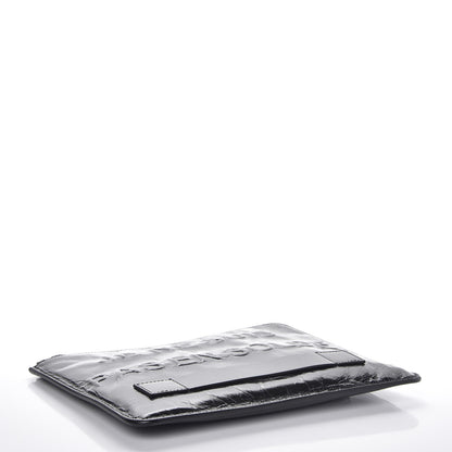 Chanel Calfskin Medium Je Ne Suis Pas En Solde Pouch Clutch Black 4 of 7