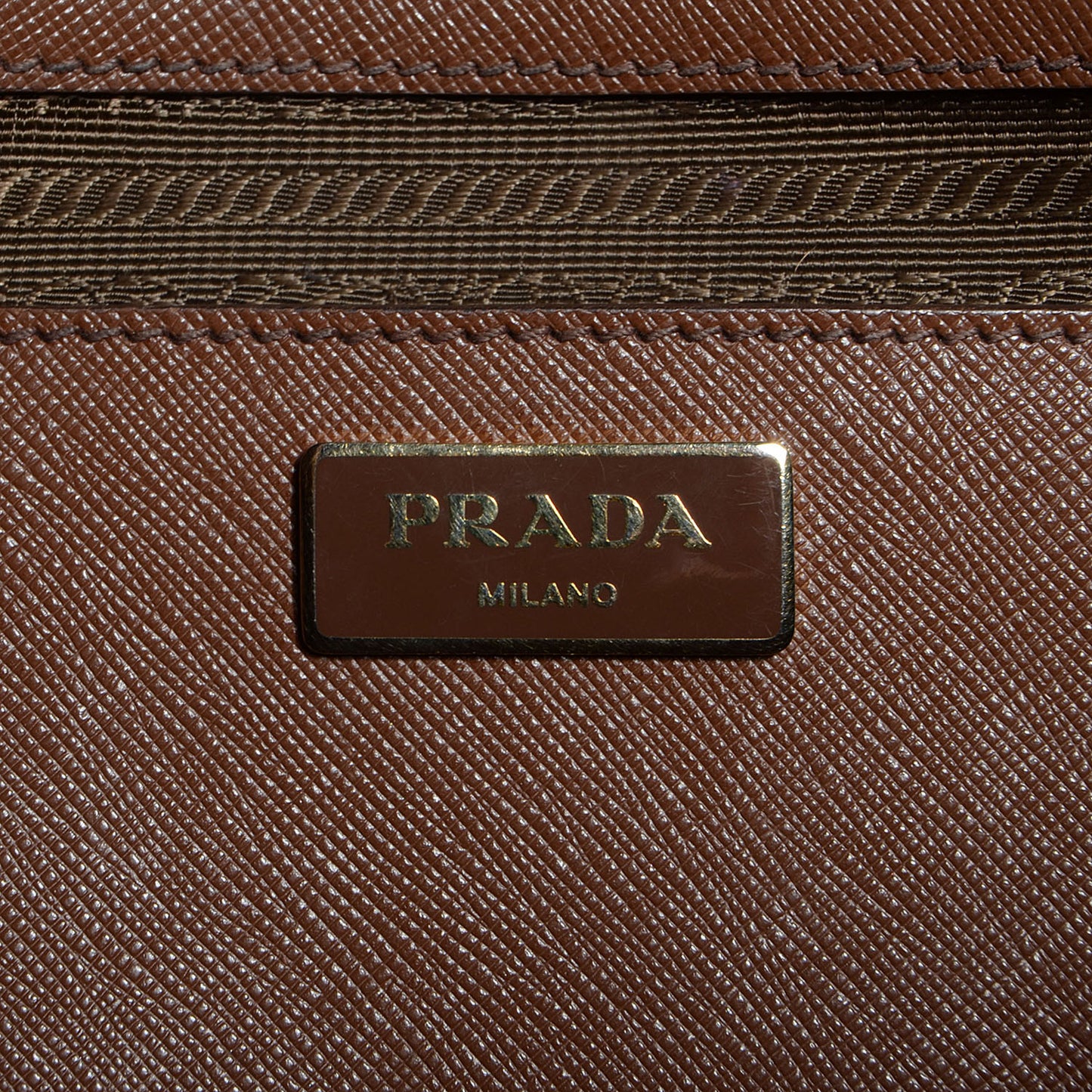 Saffiano Lux Large Double Zip Tote Cocoa
