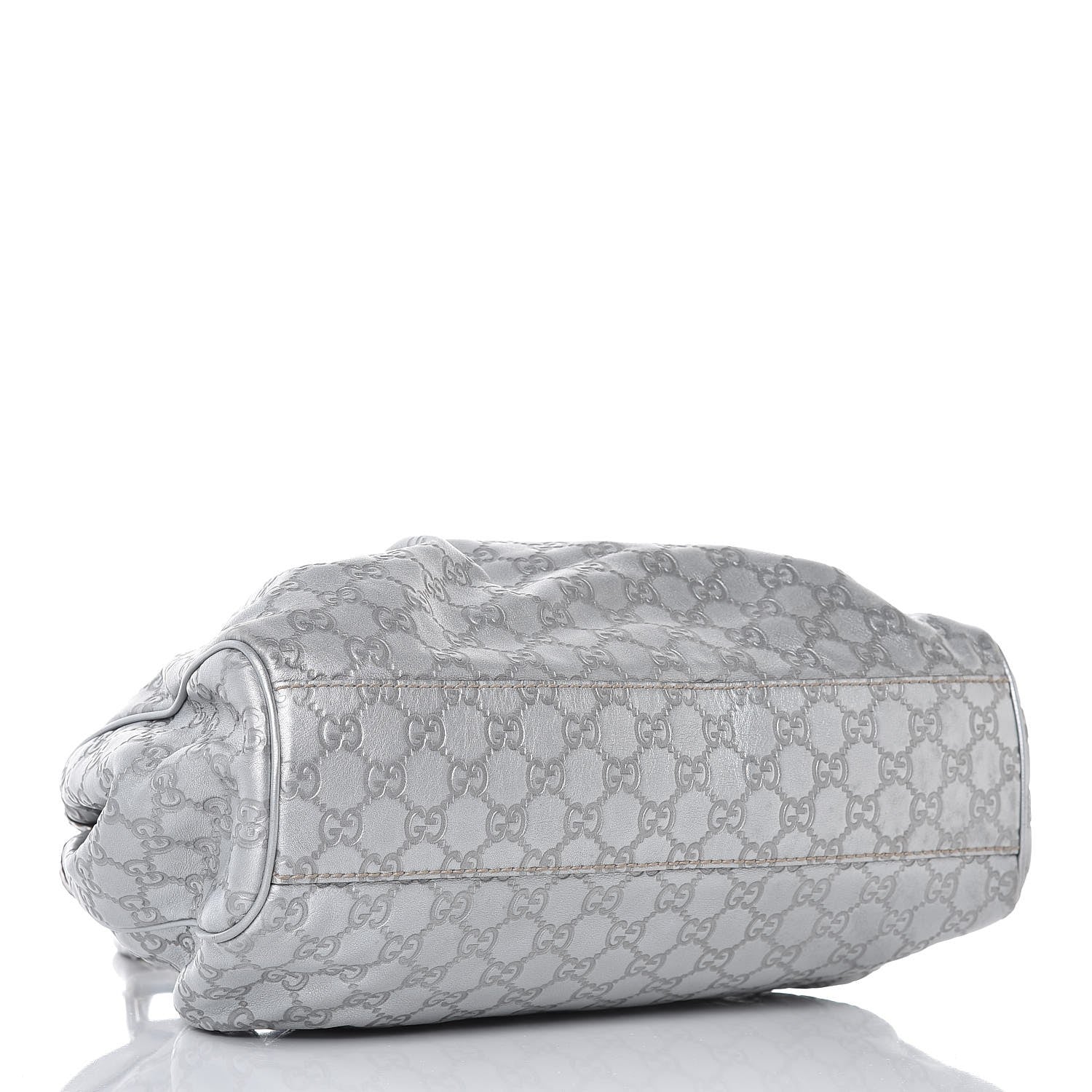 Gucci Guccissima Medium Sukey Tote Silver 4 of 17