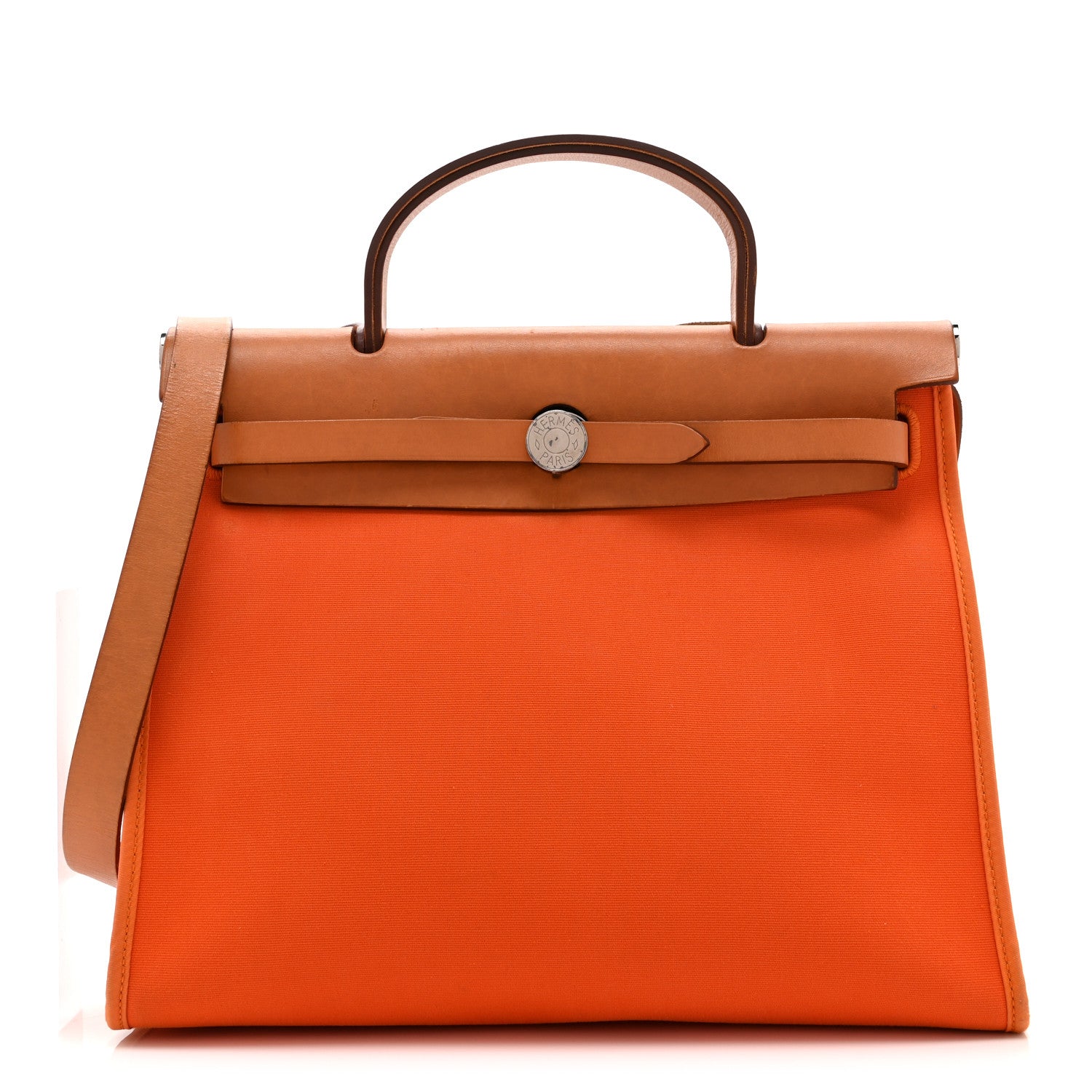 Hermes Toile Vache Hunter Herbag Zip 31 PM Orange 1 of 11