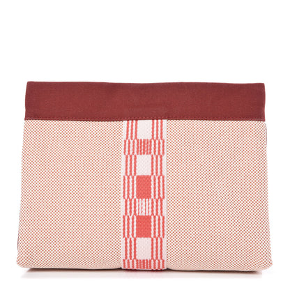 Hermes Toile Trousse De Voyage Jimetou PM Terracota 1 of 6