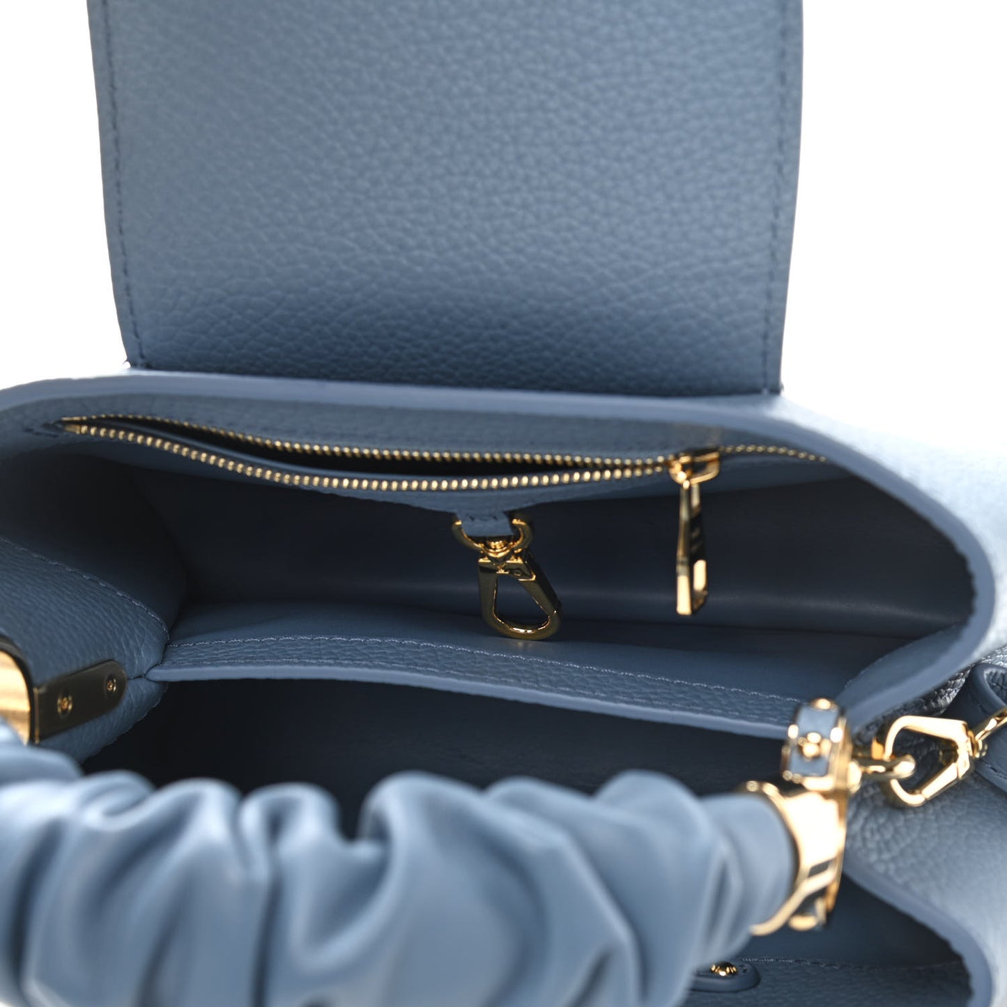 Taurillon Scrunchie Capucines BB Blue