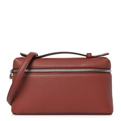 Loro Piana Grained Calfskin L19 Extra Pocket Pouch Kummel 1 of 9