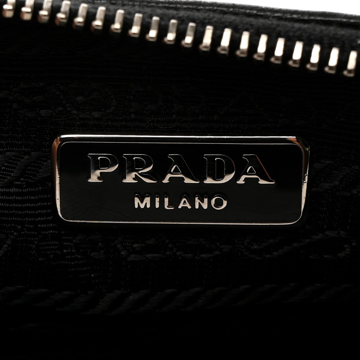 Nappa Gaufre Small Zip Pouch Nero Black