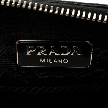 Prada Nappa Gaufre Small Zip Pouch Nero Black 6 of 9