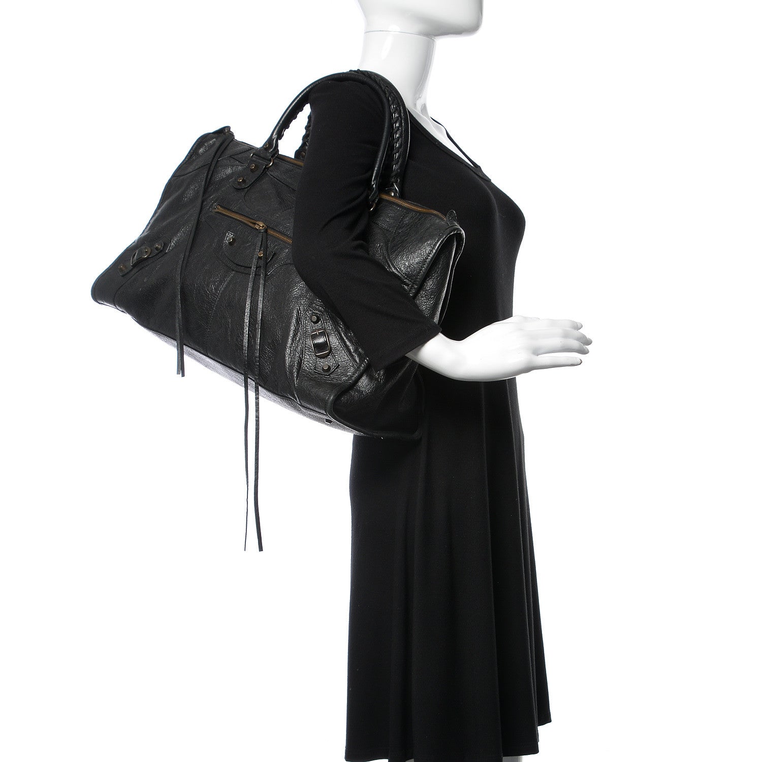 Balenciaga Agneau Classic Hardware Work Black 2 of 8
