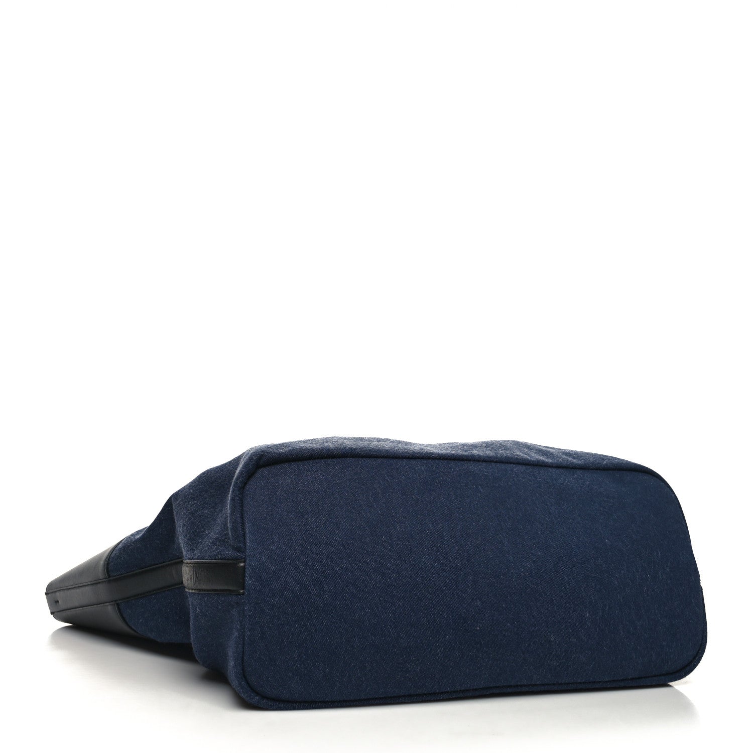 Alexander McQueen Calfskin Denim Large The Bow Bag Blue Black 5 of 11
