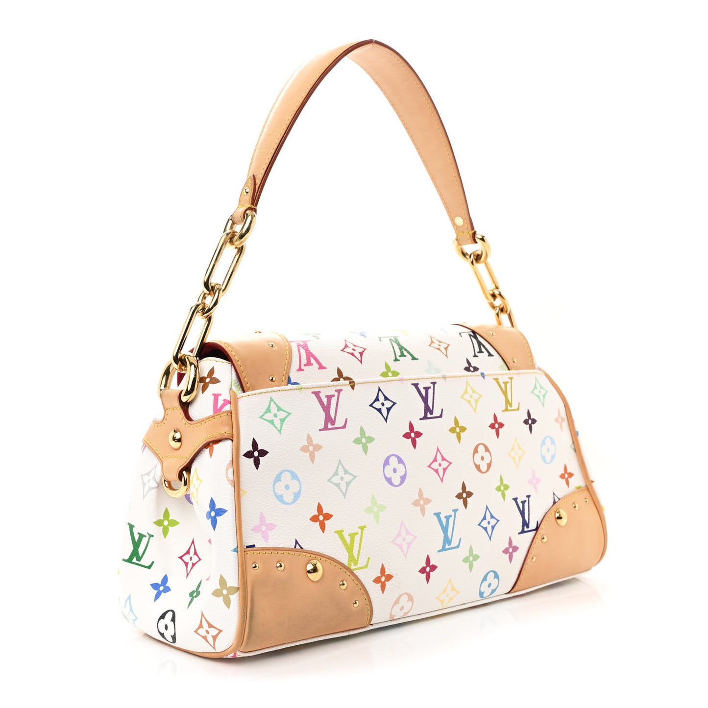 Monogram Multicolor Beverly MM White