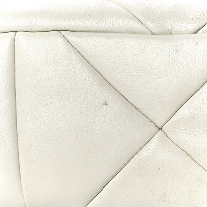 Prada Nappa Re-Nylon Triangle Quilted Patchwork System Flap Shoulder Bag White 14 of 14