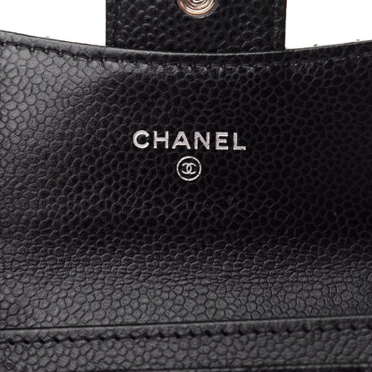 Chanel Caviar Quilted Flap Card Holder Black 6 of 9