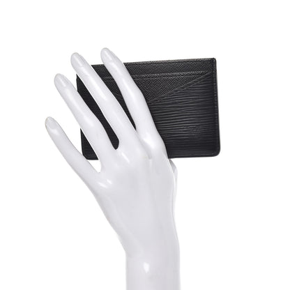 Louis Vuitton Epi Neo Porte-Cartes Card Holder Black 2 of 7