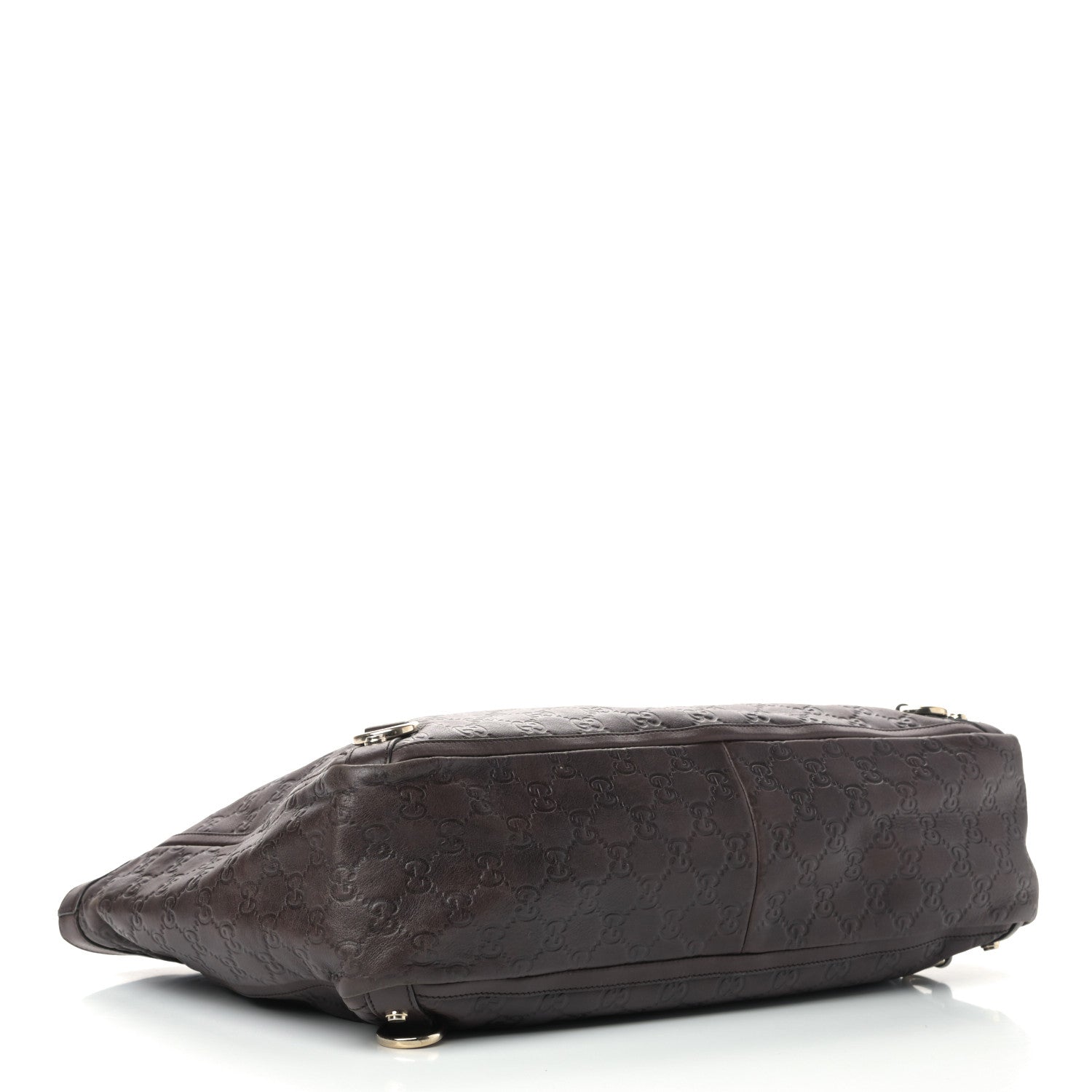 Gucci Guccissima Large Abbey Tote Dark Brown 3 of 13