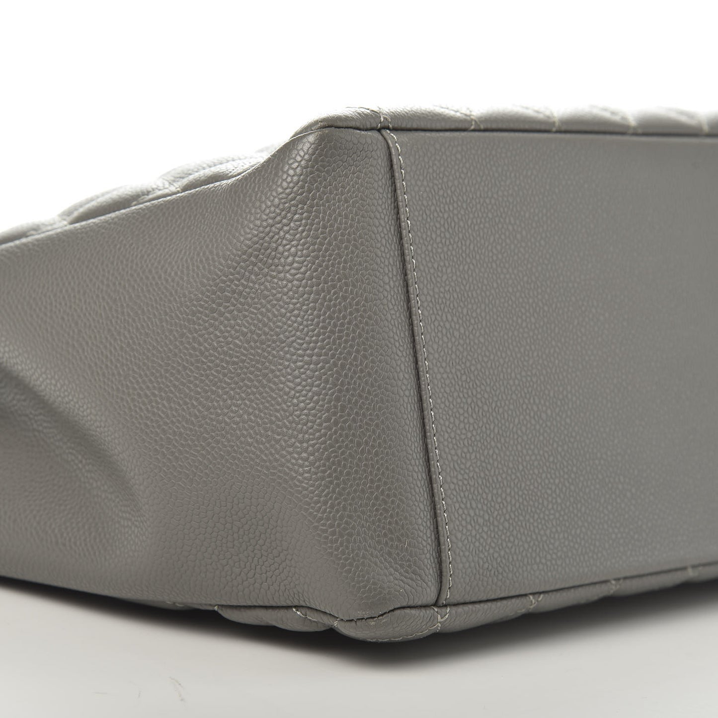 Caviar Quilted Grand Shopping Tote GST Grey