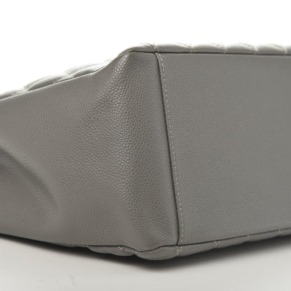 Chanel Caviar Quilted Grand Shopping Tote GST Grey 8 of 10