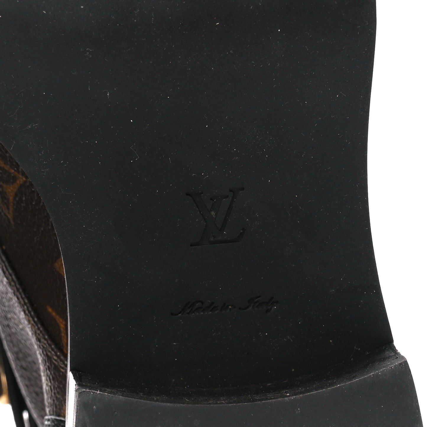 Calfskin Monogram Wonderland Flat Ranger Boots 37 Black