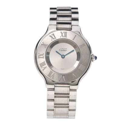 Cartier Stainless Steel 31mm Must De 21 Quartz Watch 1 of 5