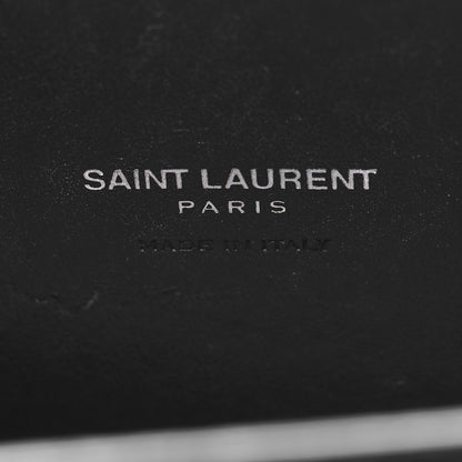 Saint Laurent Calfskin Crocodile Embossed Nano Sac De Jour Black 6 of 10