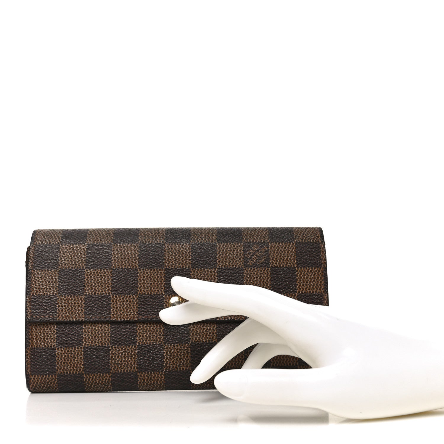 Louis Vuitton Damier Ebene Sarah Wallet 2 of 8