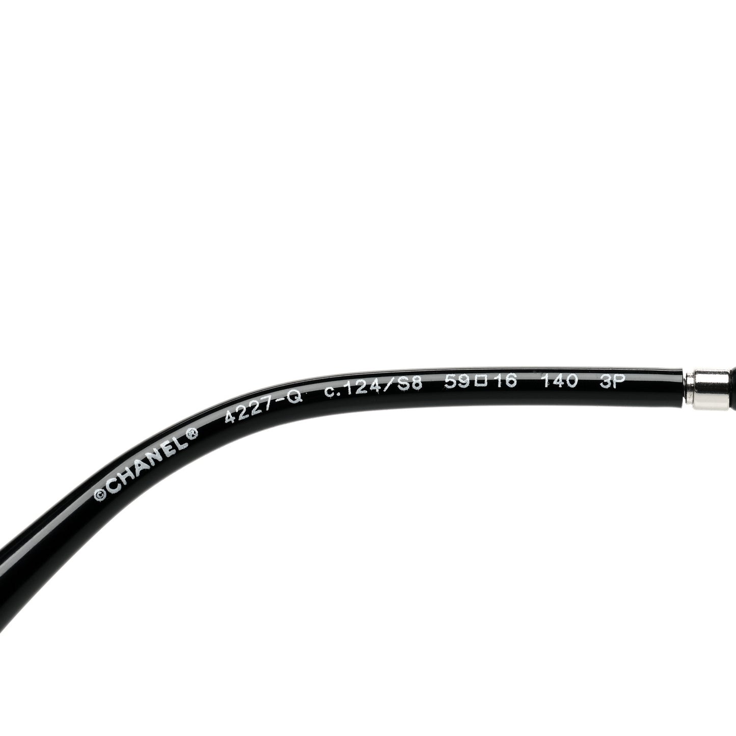 Metal Lambskin Polarized Pilot Fall Sunglasses 4227-Q Black