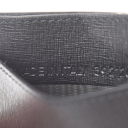Balenciaga Textured Calfskin Everyday Multi Card Case Black 7 of 9