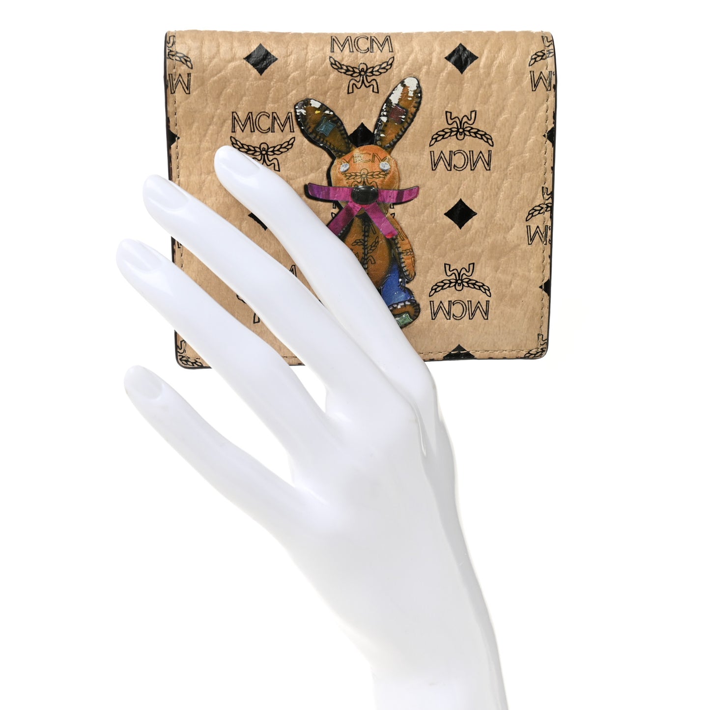 Visetos Rabbit Bi-Fold Wallet Beige