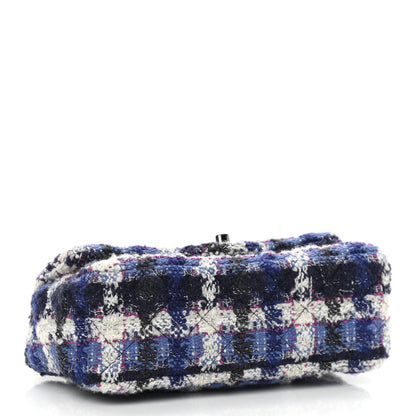 Chanel Tweed Quilted Mini Rectangular Flap Blue Multicolor 3 of 9