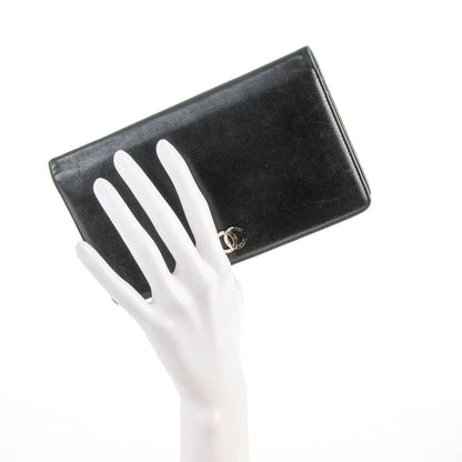 Chanel Caviar Sevruga Yen Wallet Black 2 of 9