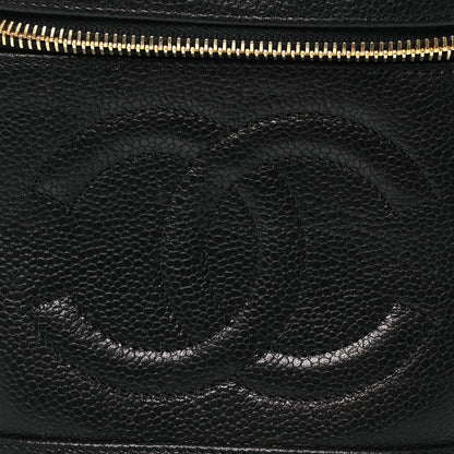 Chanel Caviar Vanity Cosmetic Case Black 8 of 10