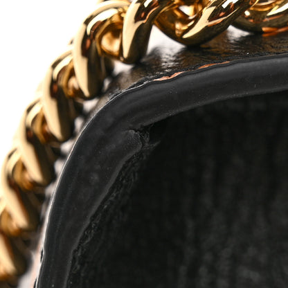 Gucci Textured Dollar Calfskin Berry Print Small Padlock Shoulder Bag Black Light Copper 11 of 12